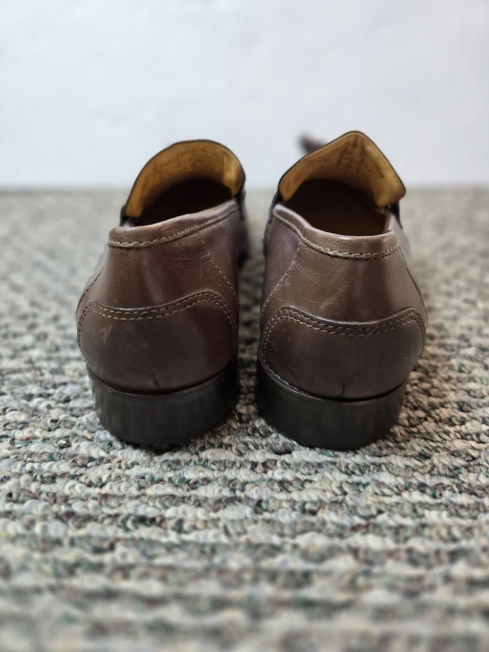 G.H. Bass & Co. Men's Brown Leather Tassel Dress Shoes Size 10.5